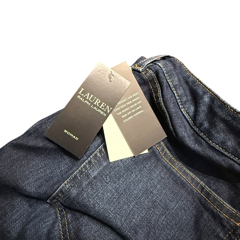 Lauren Ralph Lauren Women's Jeans Size 19‎ x 30 Mid-Rise Straight Leg Stretch - Picture 9 of 12